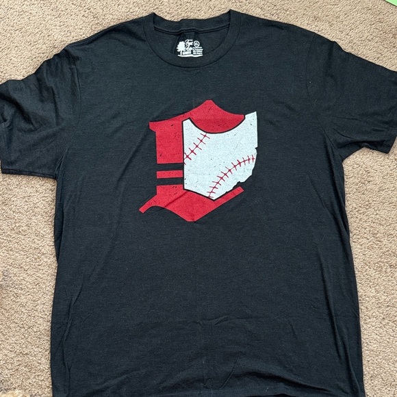 Black and Red Baseball Graphic Tee - Picture 1 of 3